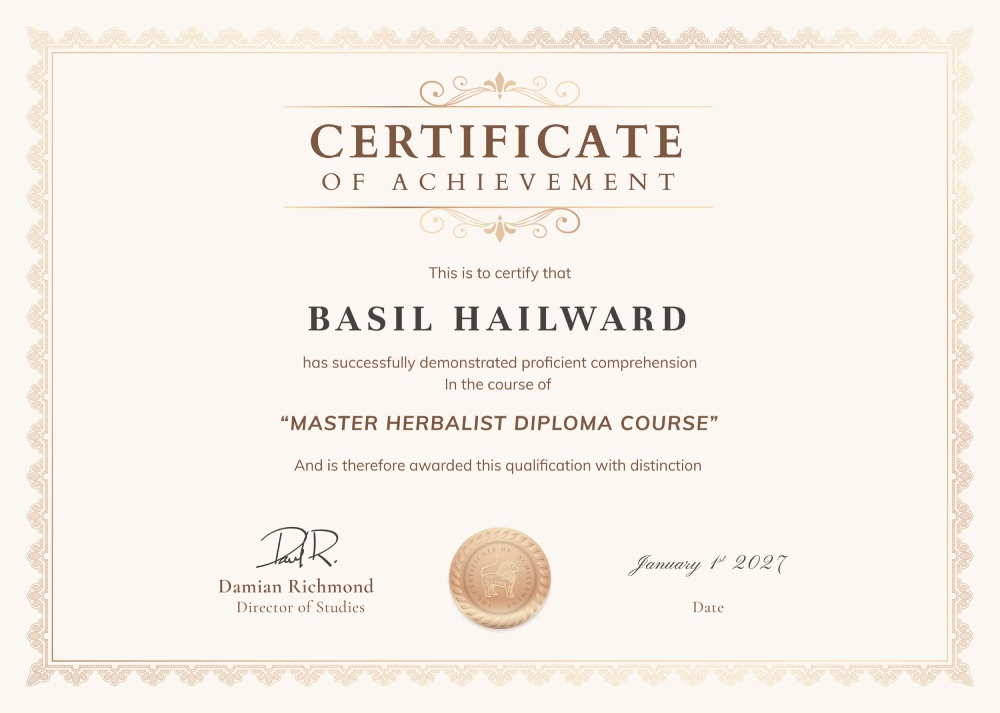 Vintage achievement certificate template vector, professional design in beige