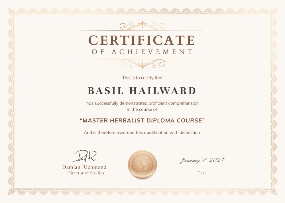 Vintage achievement certificate template vector, professional design in beige